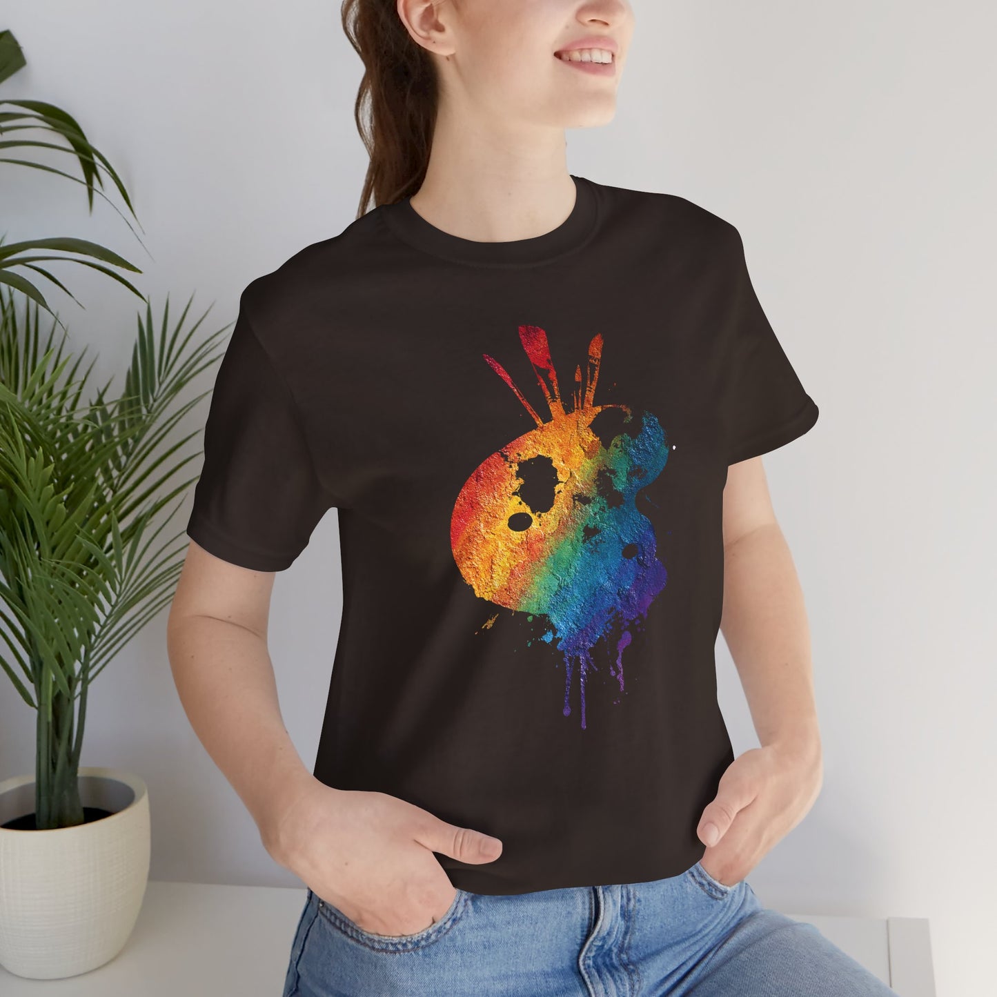 Watercolor Paint Palette T-Shirt — Rainbow Artist Tee