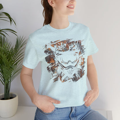 Motorcross Helmet T-Shirt — Distressed Brushstroke Animal Graphic Tee