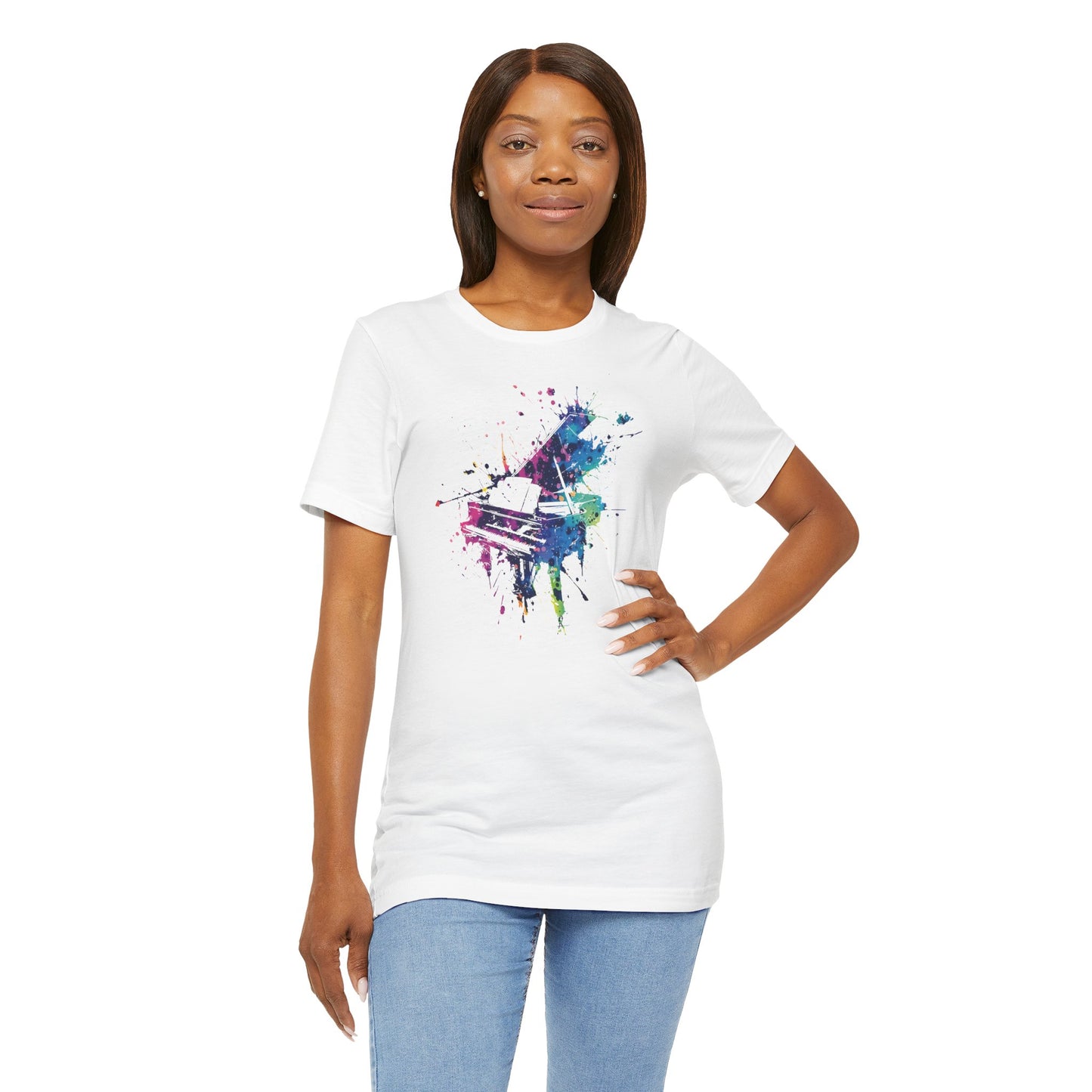 Play me to the Moon T‑Shirt — Colorful Music Lover Tee