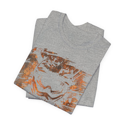 Motorcross Helmet T-Shirt — Distressed Brushstroke Animal Graphic Tee