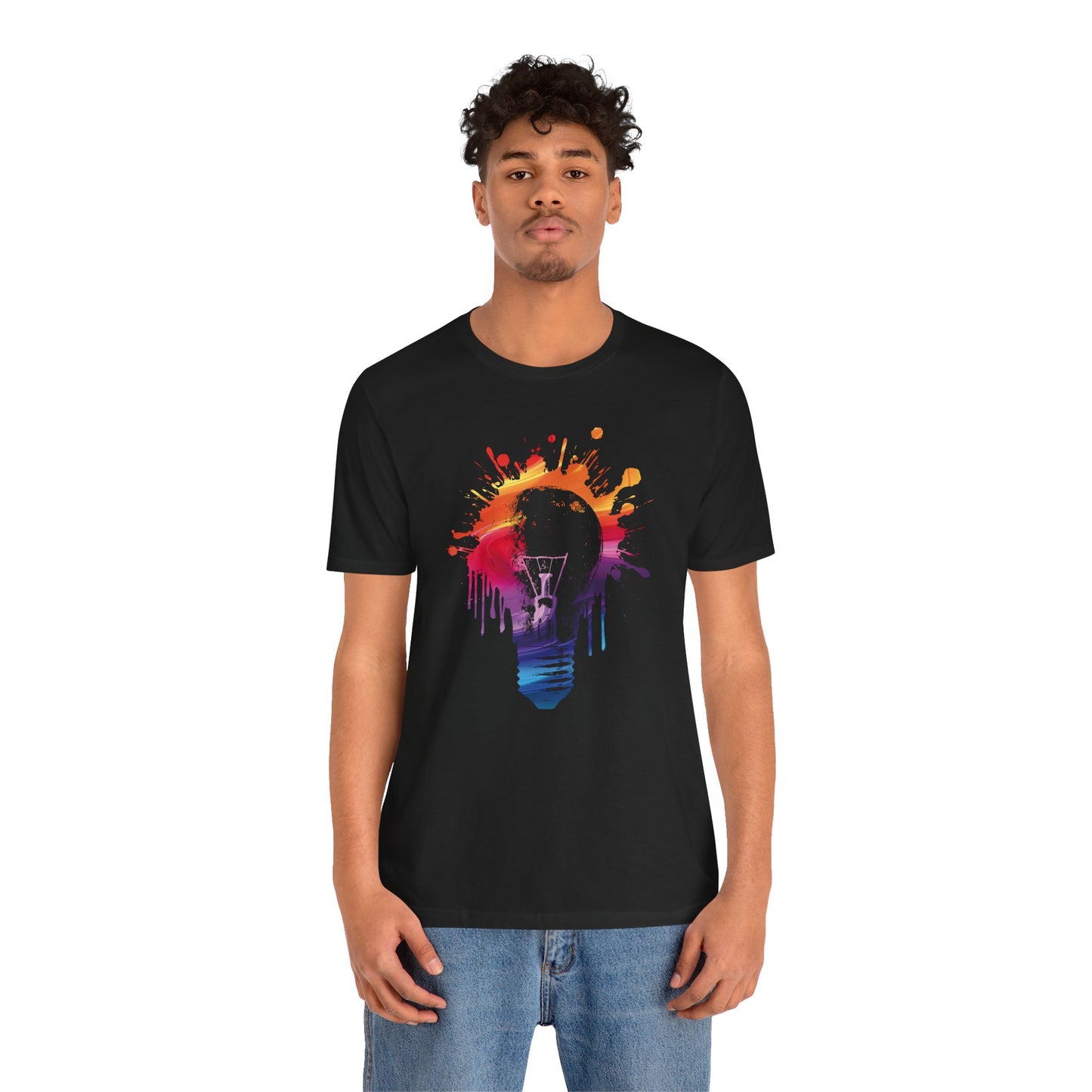 Creative Idea T-Shirt — Colorful Paint Splash Idea Tee