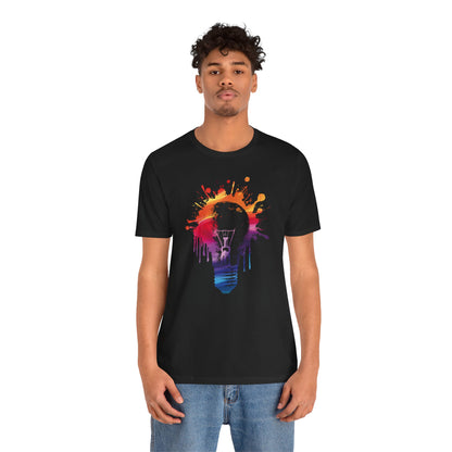 Creative Idea T-Shirt — Colorful Paint Splash Idea Tee
