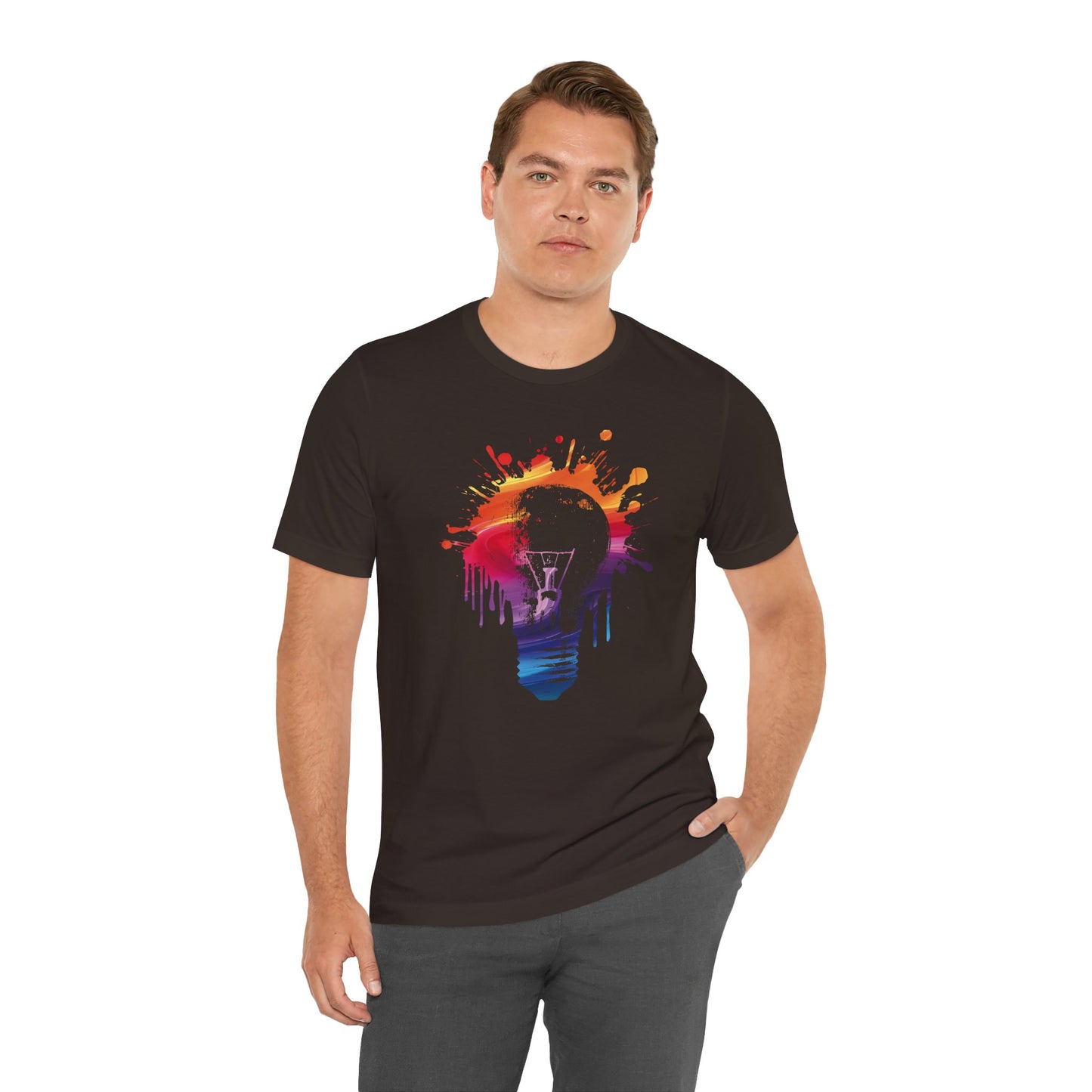 Creative Idea T-Shirt — Colorful Paint Splash Idea Tee