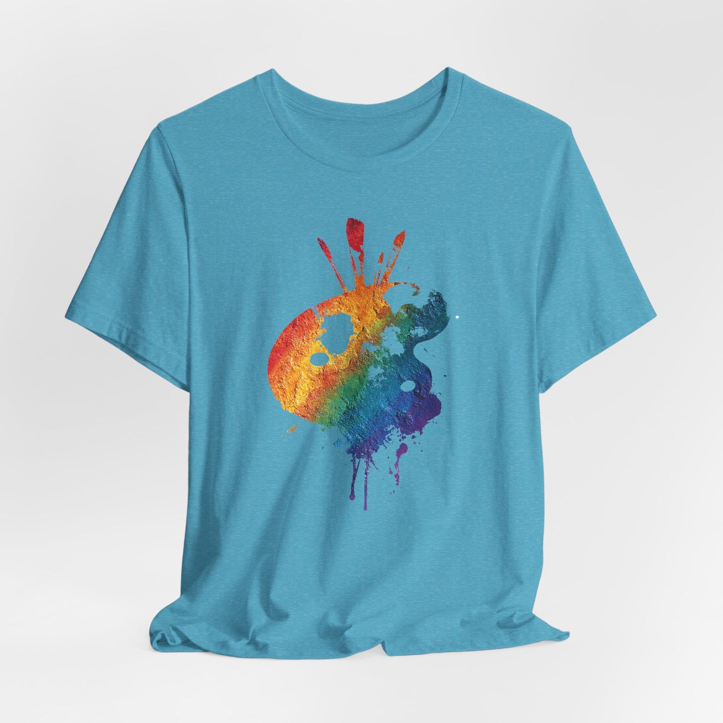 Watercolor Paint Palette T-Shirt — Rainbow Artist Tee