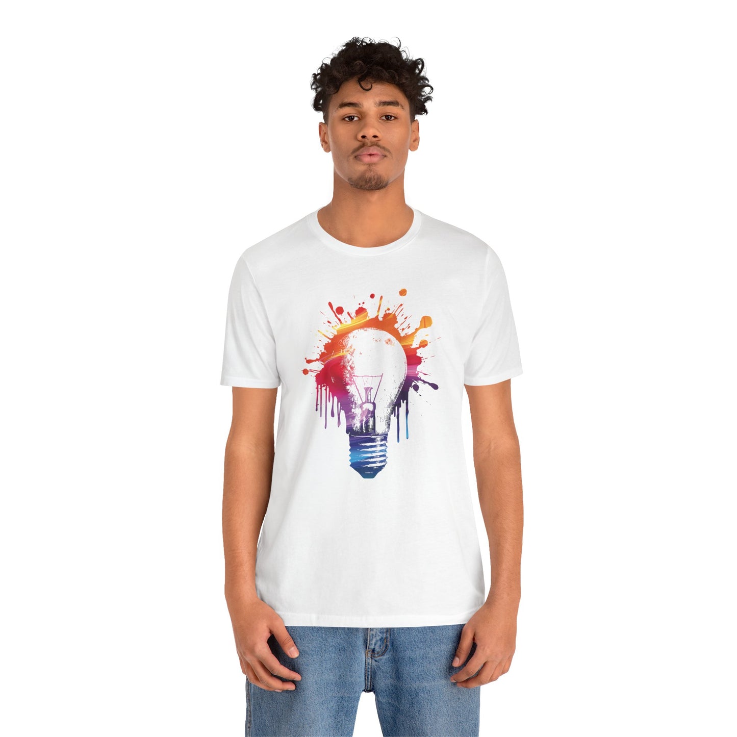 Creative Idea T-Shirt — Colorful Paint Splash Idea Tee