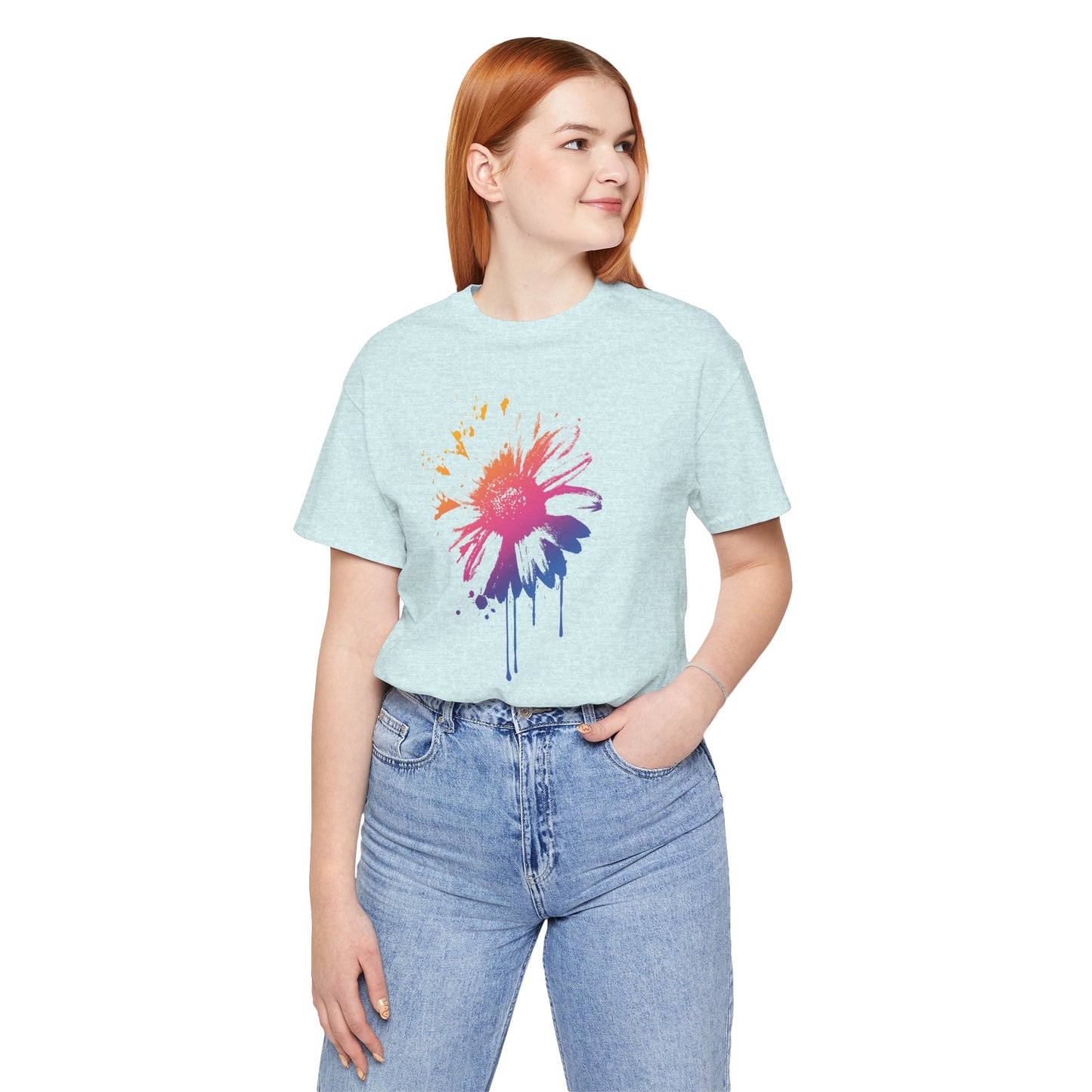 Paint-Splatter Daisy T-Shirt