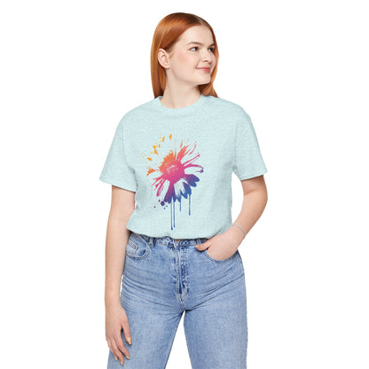 Paint-Splatter Daisy T-Shirt
