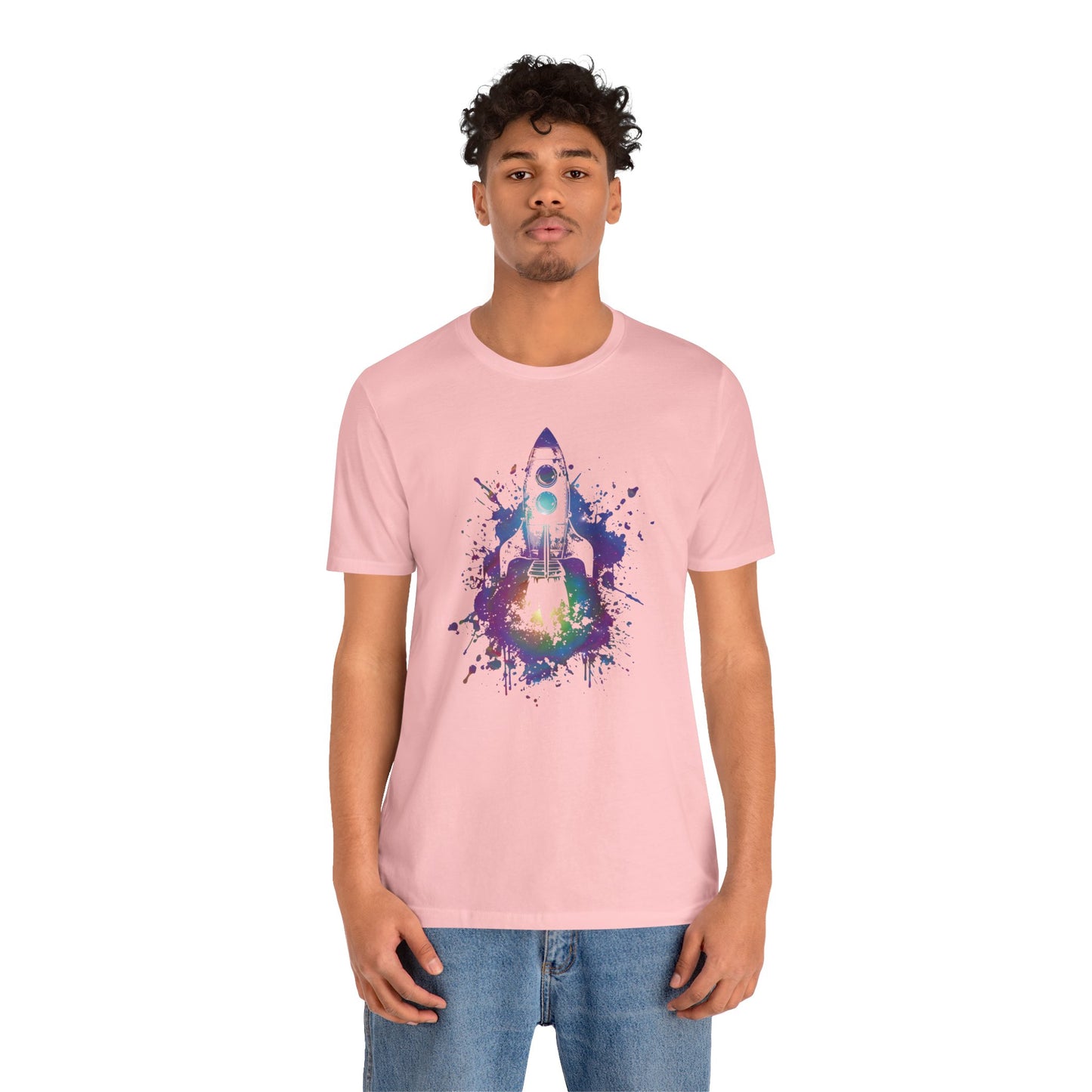 Rocket Ship T-Shirt — Colorful Space Launch Graphic Tee