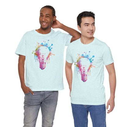 Creative Idea T-Shirt — Colorful Paint Splash Idea Tee