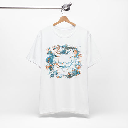 Motorcross Helmet T-Shirt — Distressed Brushstroke Animal Graphic Tee
