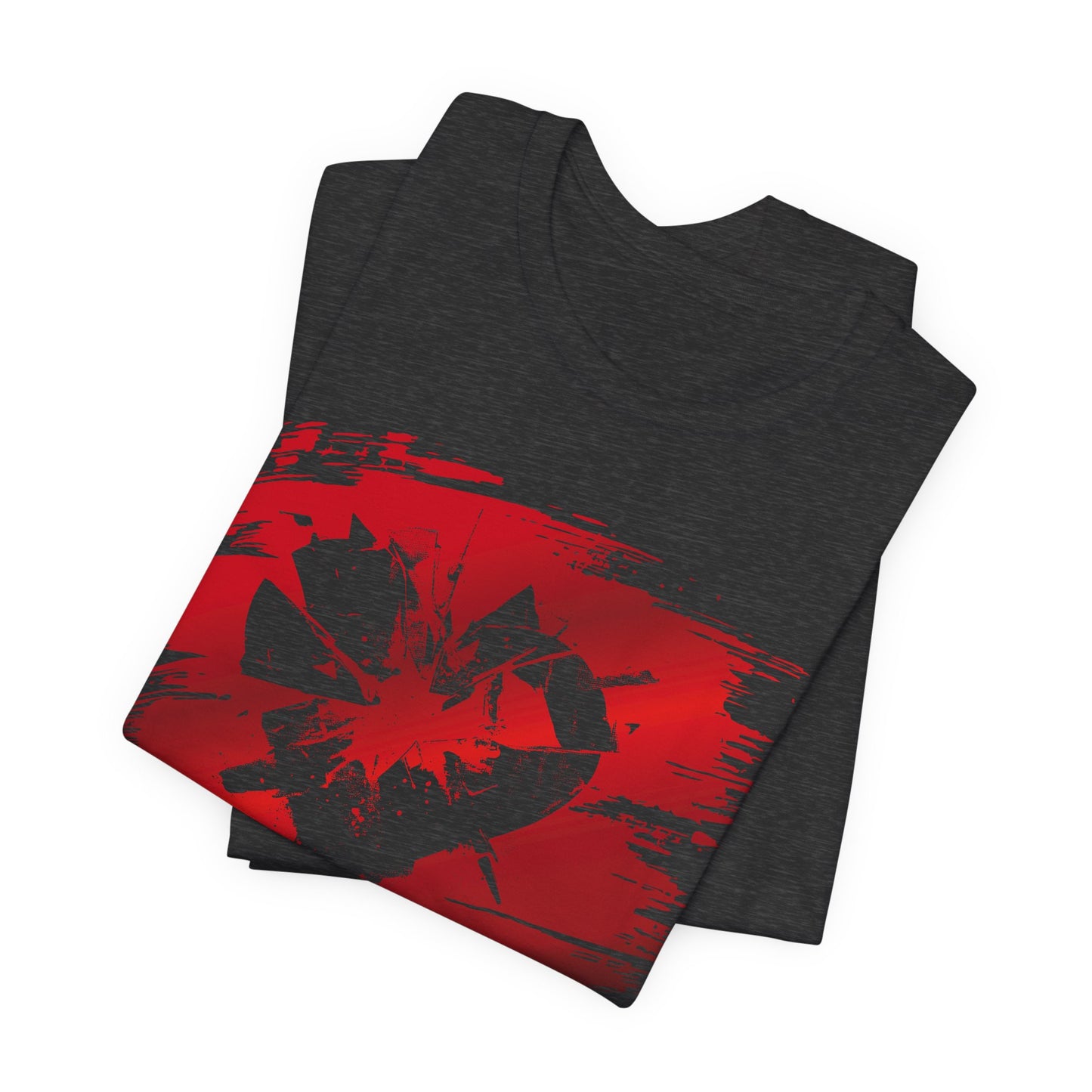 Broken Heart Brushstroke Tee — Distressed Red Heart Graphic Shirt