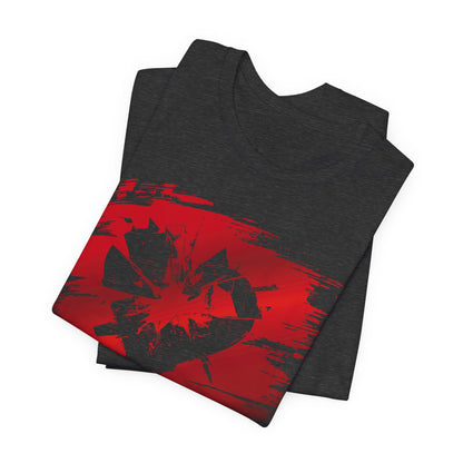 Broken Heart Brushstroke Tee — Distressed Red Heart Graphic Shirt