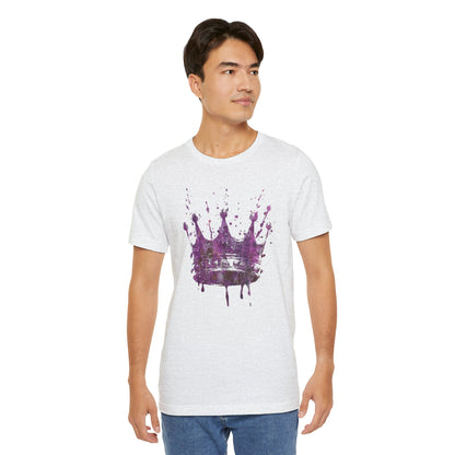 Weathered Kingdom T-Shirt — Watercolor Drip King Crown Graphic Tee