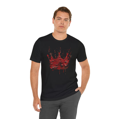 Weathered Kingdom T-Shirt — Watercolor Drip King Crown Graphic Tee