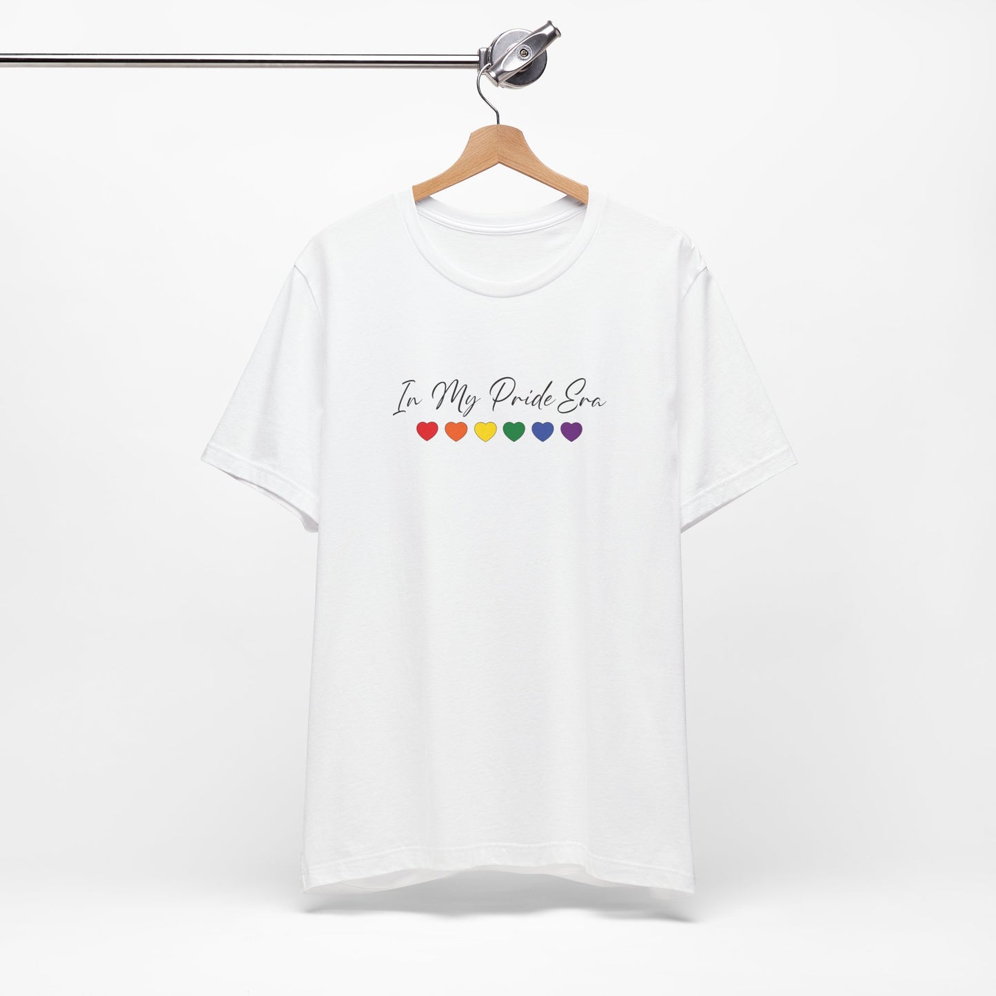 Pride Heart Tee — "In My Pride Era" Rainbow Hearts T-Shirt