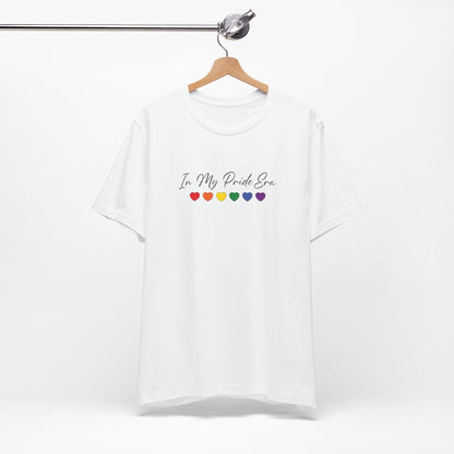 Pride Heart Tee — "In My Pride Era" Rainbow Hearts T-Shirt