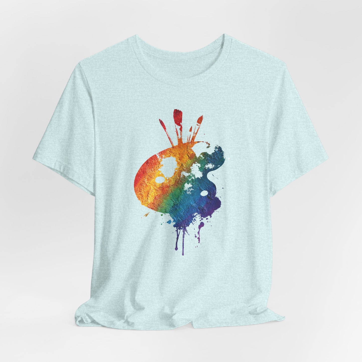Watercolor Paint Palette T-Shirt — Rainbow Artist Tee