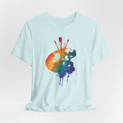 Watercolor Paint Palette T-Shirt — Rainbow Artist Tee