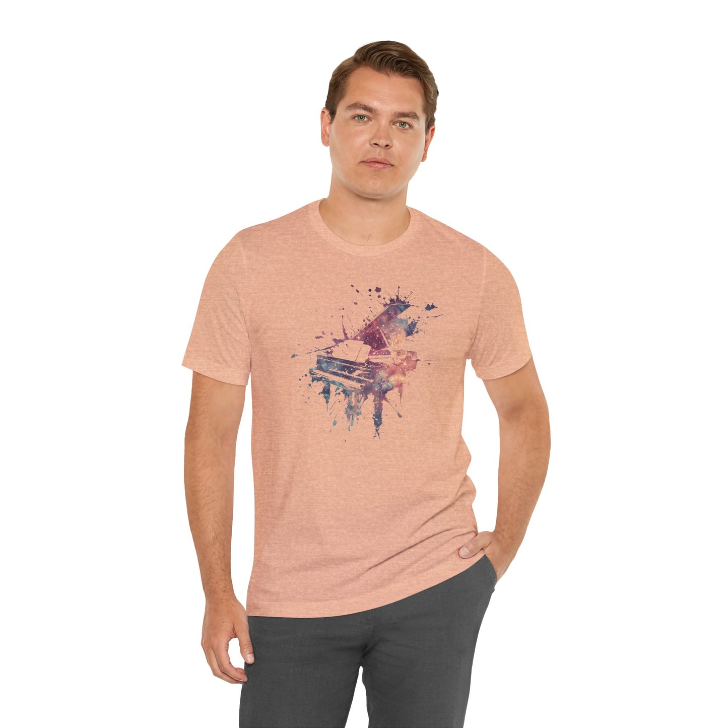 Play me to the Moon T‑Shirt — Colorful Music Lover Tee
