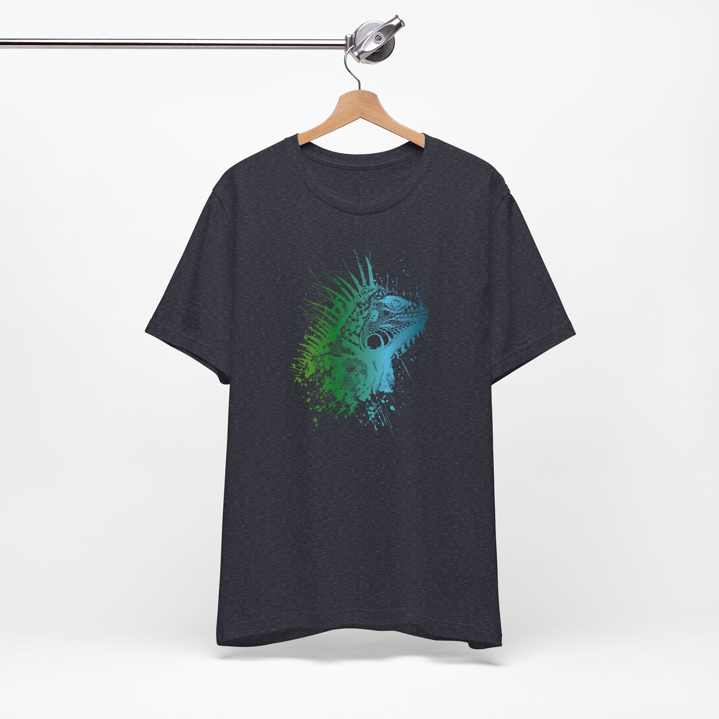 Iguana Splash T‑Shirt — Watercolor Reptile Graphic Tee