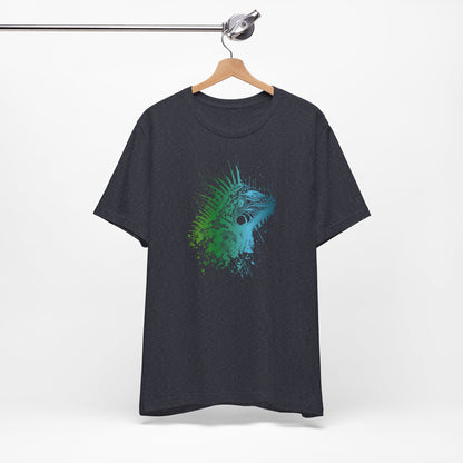 Iguana Splash T‑Shirt — Watercolor Reptile Graphic Tee