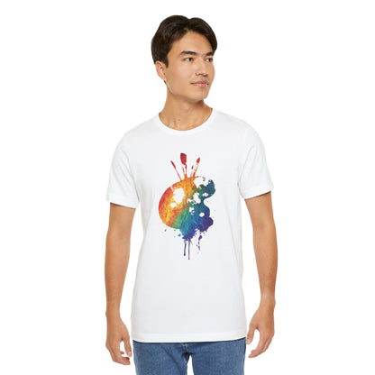 Watercolor Paint Palette T-Shirt — Rainbow Artist Tee