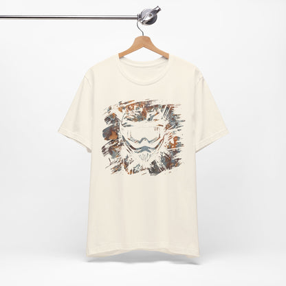 Motorcross Helmet T-Shirt — Distressed Brushstroke Animal Graphic Tee