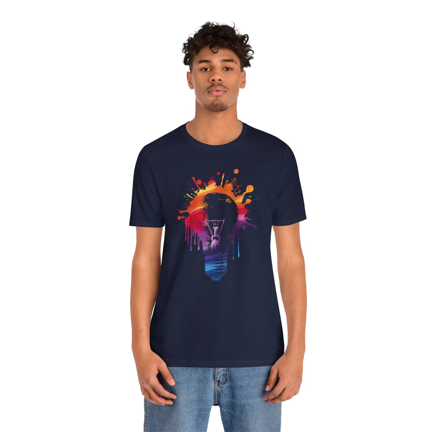 Creative Idea T-Shirt — Colorful Paint Splash Idea Tee
