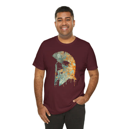 Spartan Helmet T‑Shirt — Rustic Warrior Graphic Tee