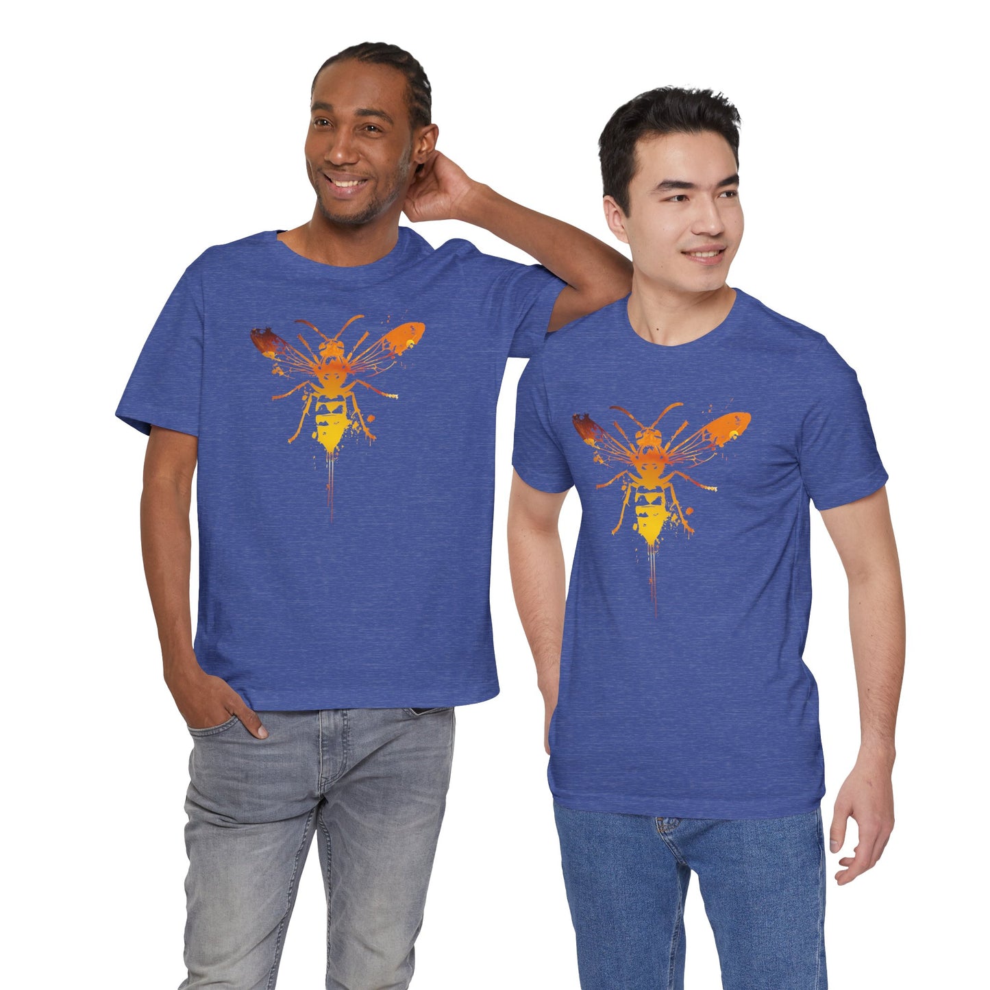 Sting Like a Bee Graphic Tee — Orange Watercolor Bee Shirt