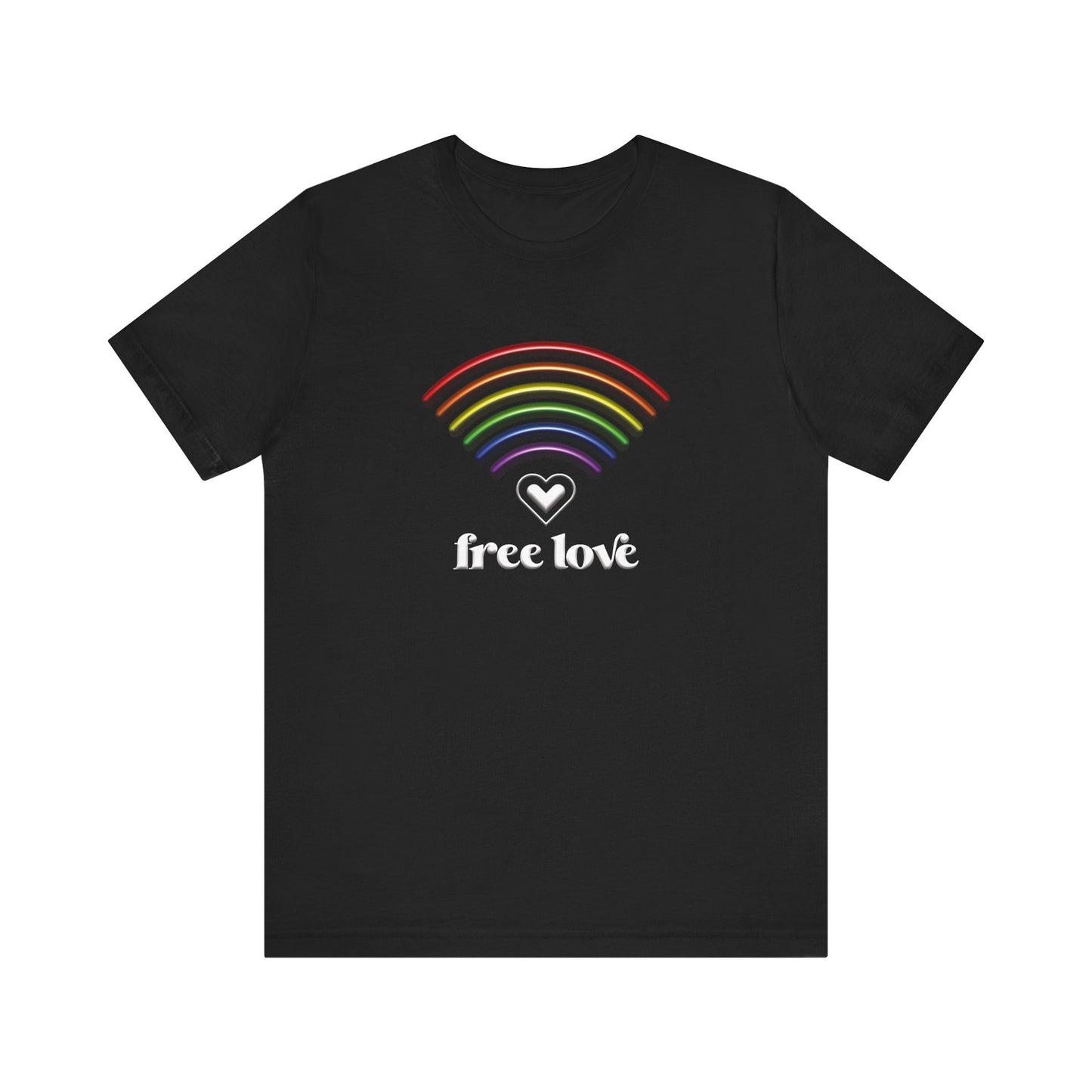 Free Love Rainbow T-Shirt — LGBTQ Pride Tee