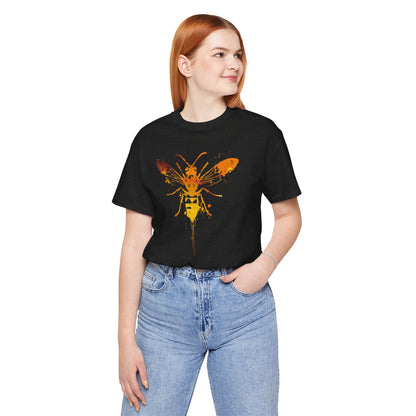 Sting Like a Bee Graphic Tee — Orange Watercolor Bee Shirt