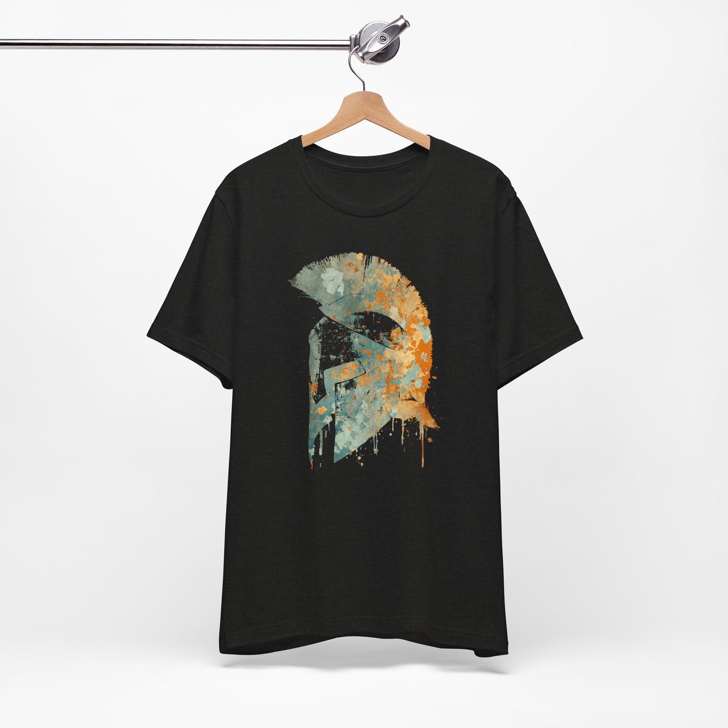 Spartan Helmet T‑Shirt — Rustic Warrior Graphic Tee