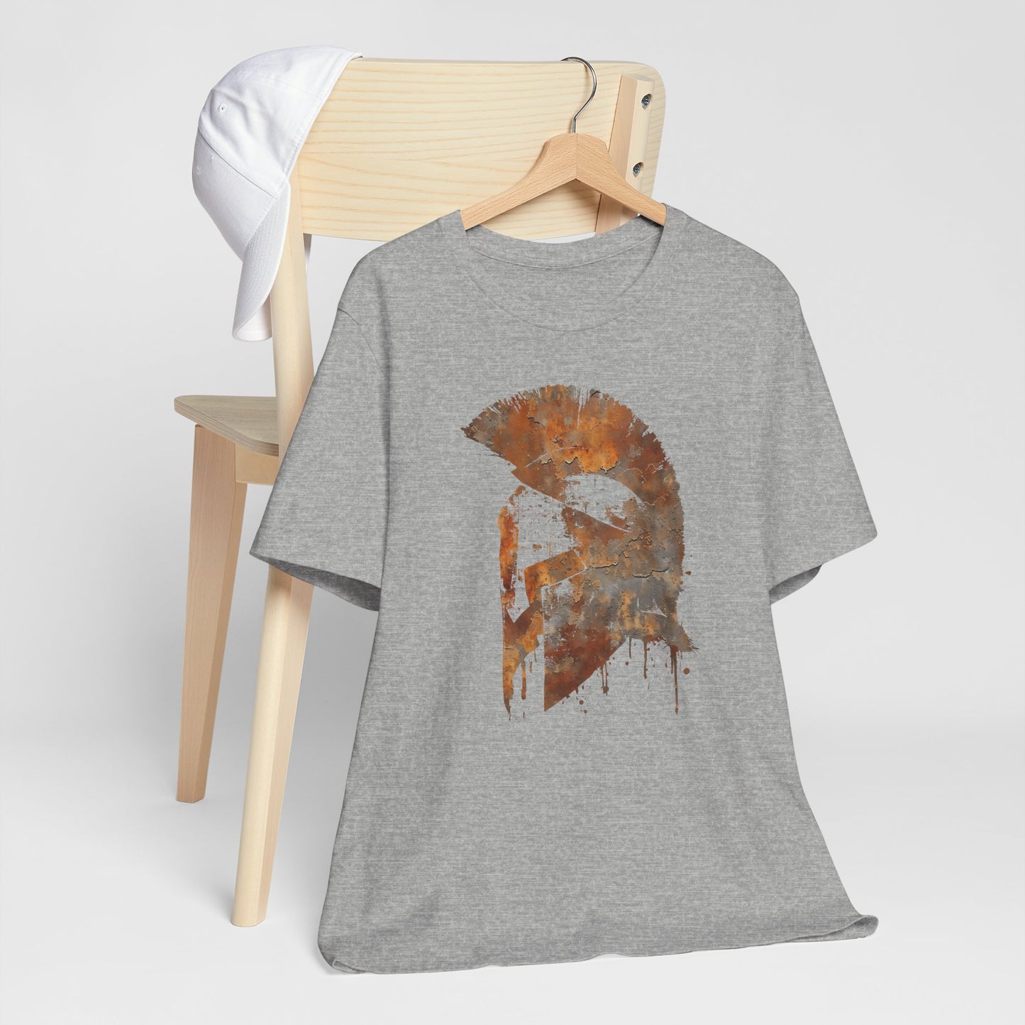 Spartan Helmet T‑Shirt — Rustic Warrior Graphic Tee