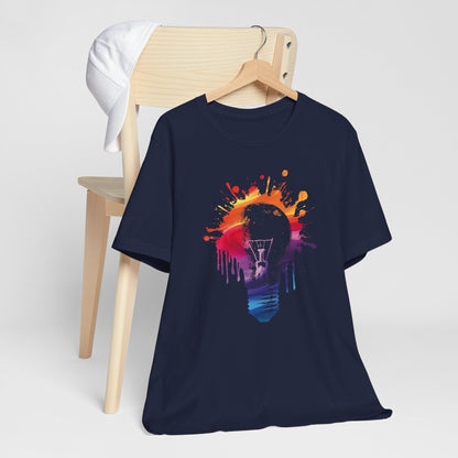 Creative Idea T-Shirt — Colorful Paint Splash Idea Tee