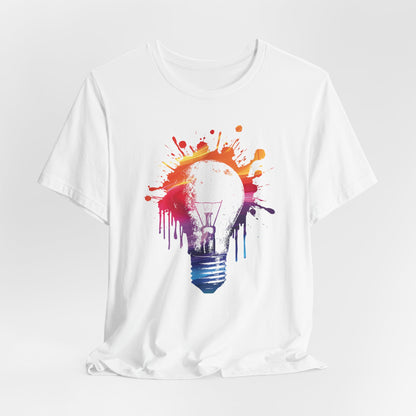 Creative Idea T-Shirt — Colorful Paint Splash Idea Tee