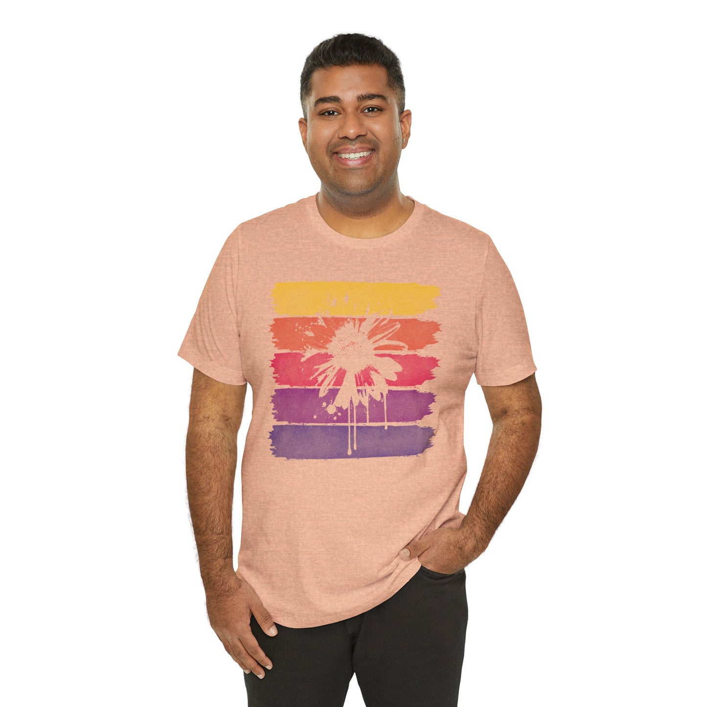 Paint-Splatter Daisy T-Shirt