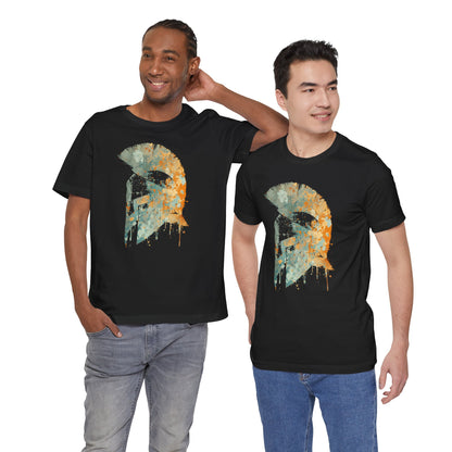 Spartan Helmet T‑Shirt — Rustic Warrior Graphic Tee