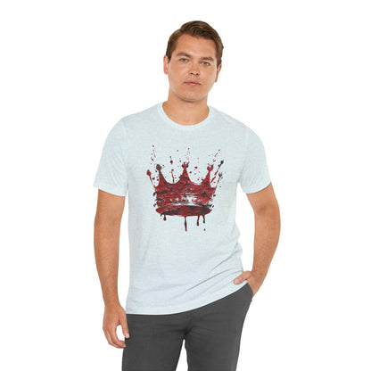 Weathered Kingdom T-Shirt — Watercolor Drip King Crown Graphic Tee