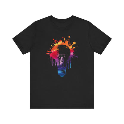 Creative Idea T-Shirt — Colorful Paint Splash Idea Tee