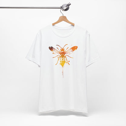 Sting Like a Bee Graphic Tee — Orange Watercolor Bee Shirt