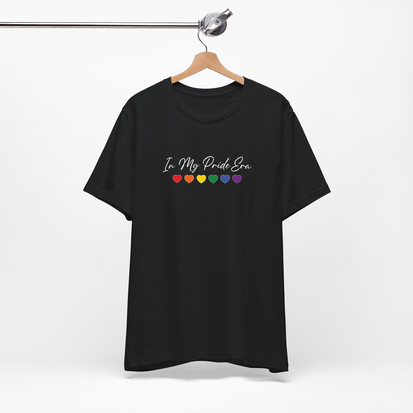 Pride Heart Tee — "In My Pride Era" Rainbow Hearts T-Shirt