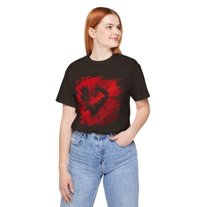 Broken Heart Brushstroke Tee — Distressed Red Heart Graphic Shirt