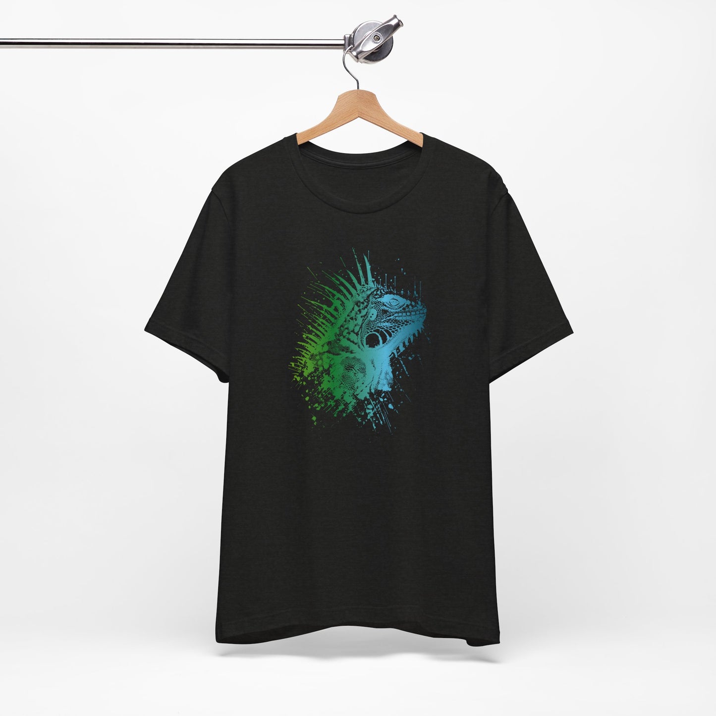 Iguana Splash T‑Shirt — Watercolor Reptile Graphic Tee