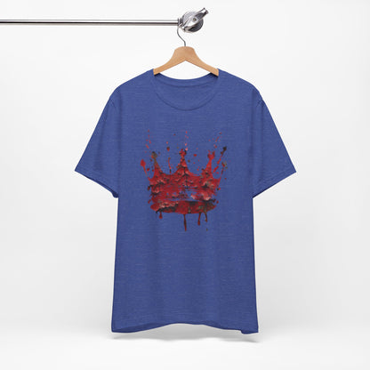 Weathered Kingdom T-Shirt — Watercolor Drip King Crown Graphic Tee