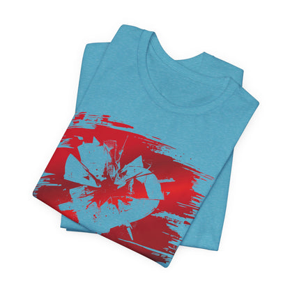Broken Heart Brushstroke Tee — Distressed Red Heart Graphic Shirt