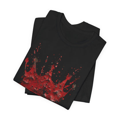 Weathered Kingdom T-Shirt — Watercolor Drip King Crown Graphic Tee