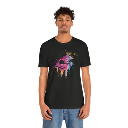 Play me to the Moon T‑Shirt — Colorful Music Lover Tee