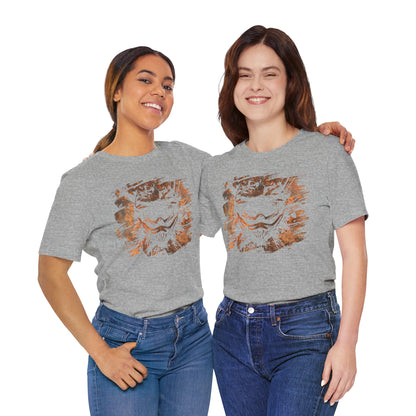 Motorcross Helmet T-Shirt — Distressed Brushstroke Animal Graphic Tee