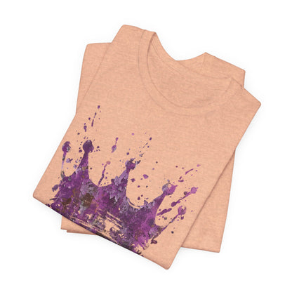 Weathered Kingdom T-Shirt — Watercolor Drip King Crown Graphic Tee